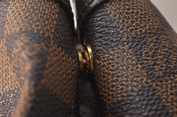 Authentic Louis Vuitton Damier Hampstead MM Shoulder Tote Bag N51204 LV 8133J