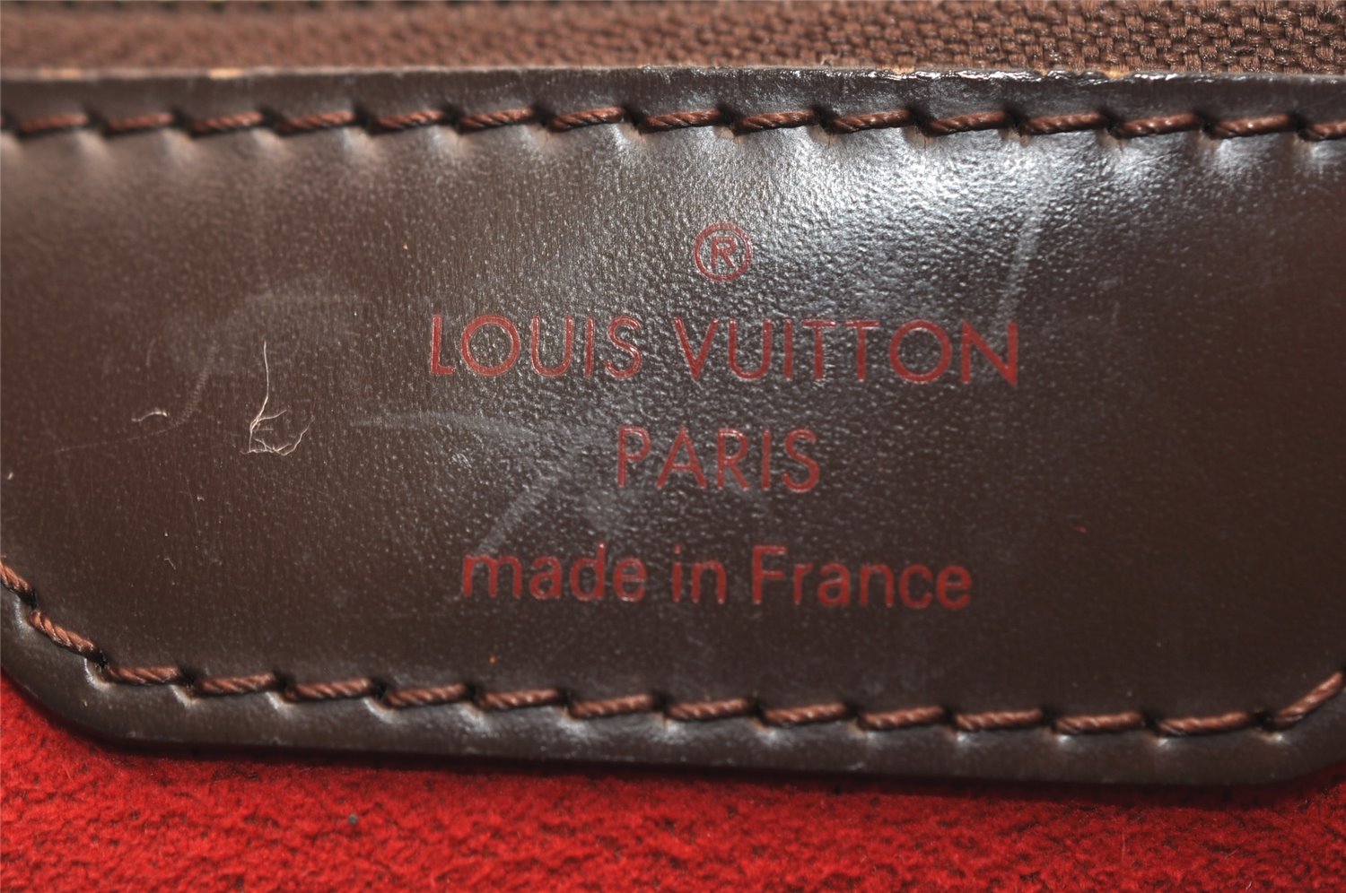 Authentic Louis Vuitton Damier Hampstead MM Shoulder Tote Bag N51204 LV 8133J