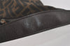 Authentic FENDI Vintage Zucca Shoulder Hand Bag Purse Canvas Leather Brown 8135I