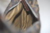 Authentic FENDI Vintage Zucca Shoulder Hand Bag Purse Canvas Leather Brown 8135I