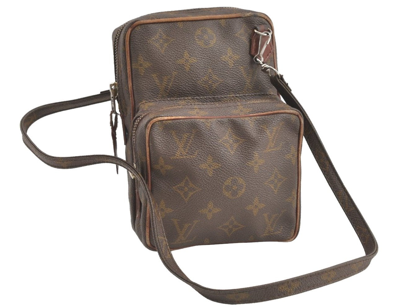 Authentic Louis Vuitton Monogram Amazone Shoulder Cross Body Bag Old Model 8135J