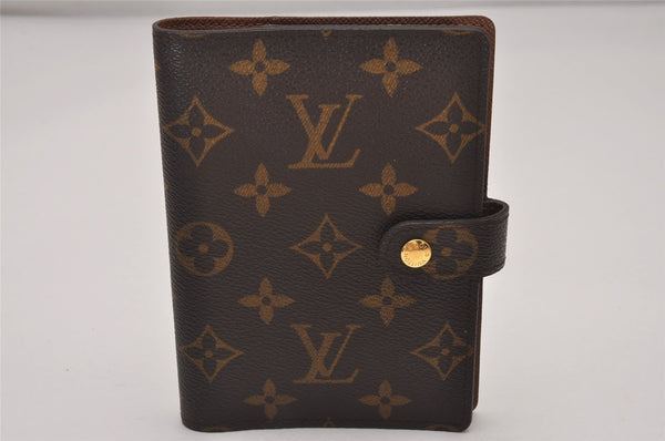 Authentic Louis Vuitton Monogram Agenda PM Notebook Cover R20005 LV Junk 8136I