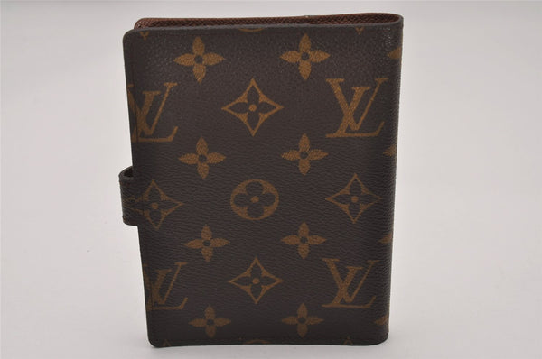 Authentic Louis Vuitton Monogram Agenda PM Notebook Cover R20005 LV Junk 8136I