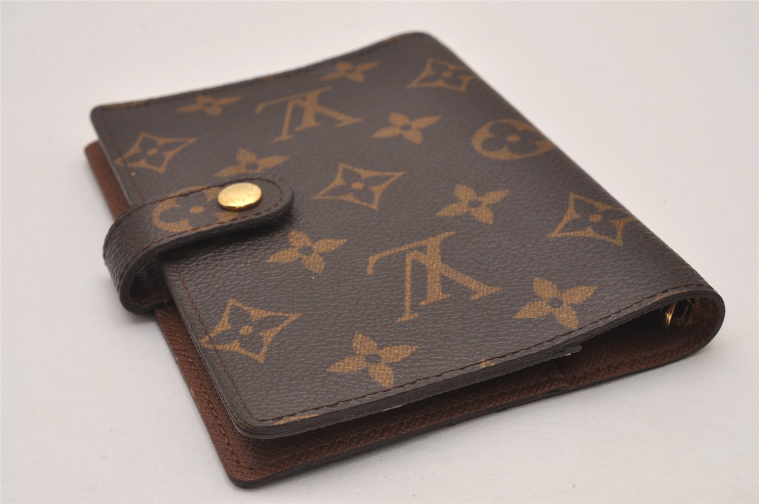 Authentic Louis Vuitton Monogram Agenda PM Notebook Cover R20005 LV Junk 8136I