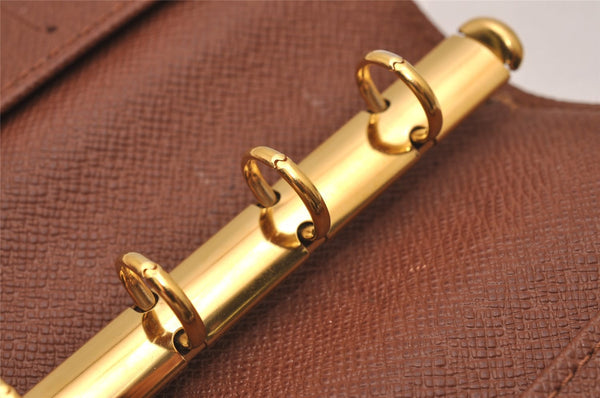 Authentic Louis Vuitton Monogram Agenda PM Notebook Cover R20005 LV Junk 8136I