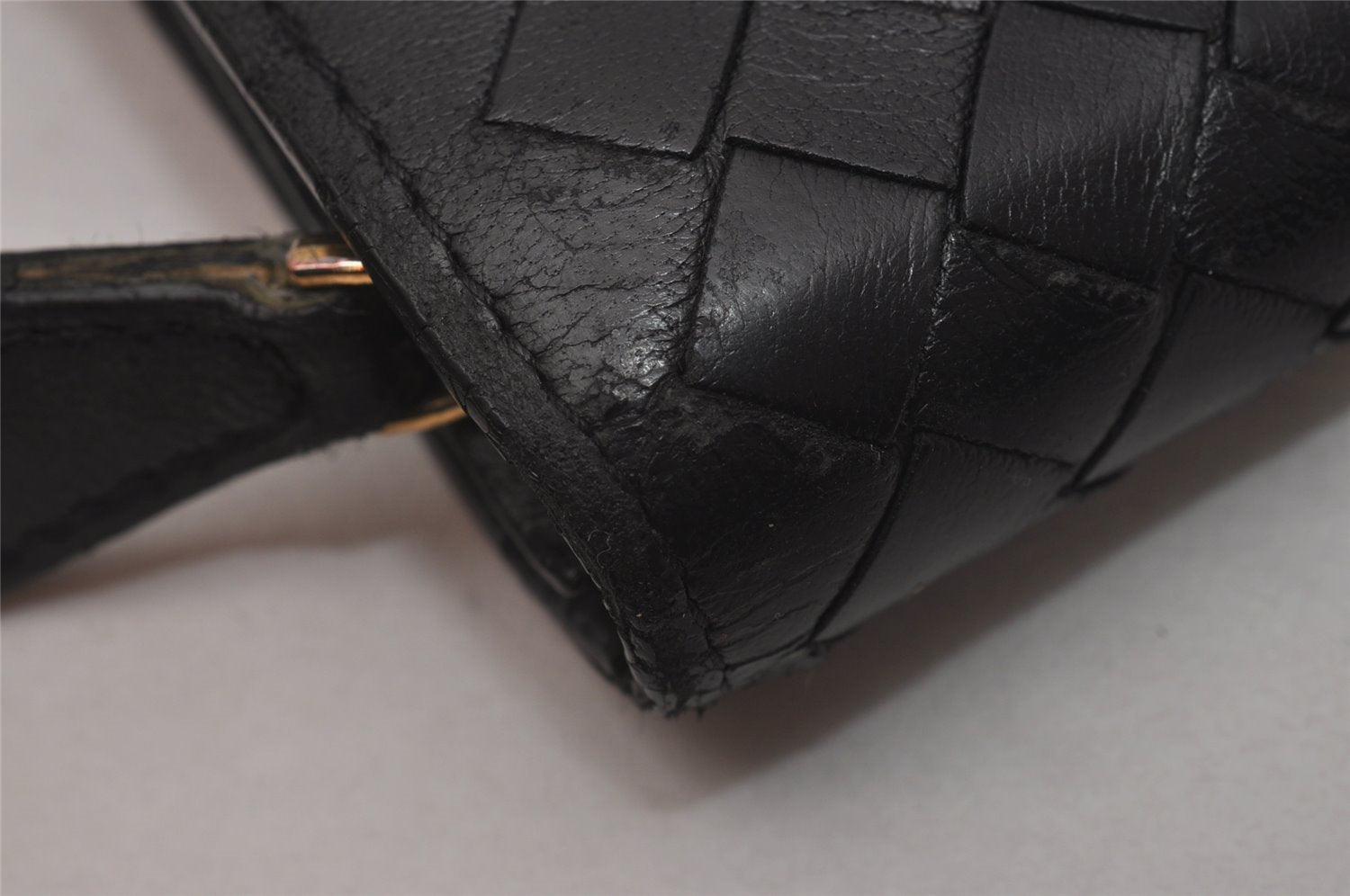 Authentic BOTTEGA VENETA Intrecciato Leather Long Wallet Purse Black 8137I