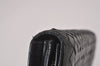 Authentic BOTTEGA VENETA Intrecciato Leather Long Wallet Purse Black 8137I