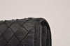 Authentic BOTTEGA VENETA Intrecciato Leather Long Wallet Purse Black 8137I