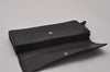 Authentic BOTTEGA VENETA Intrecciato Leather Long Wallet Purse Black 8137I