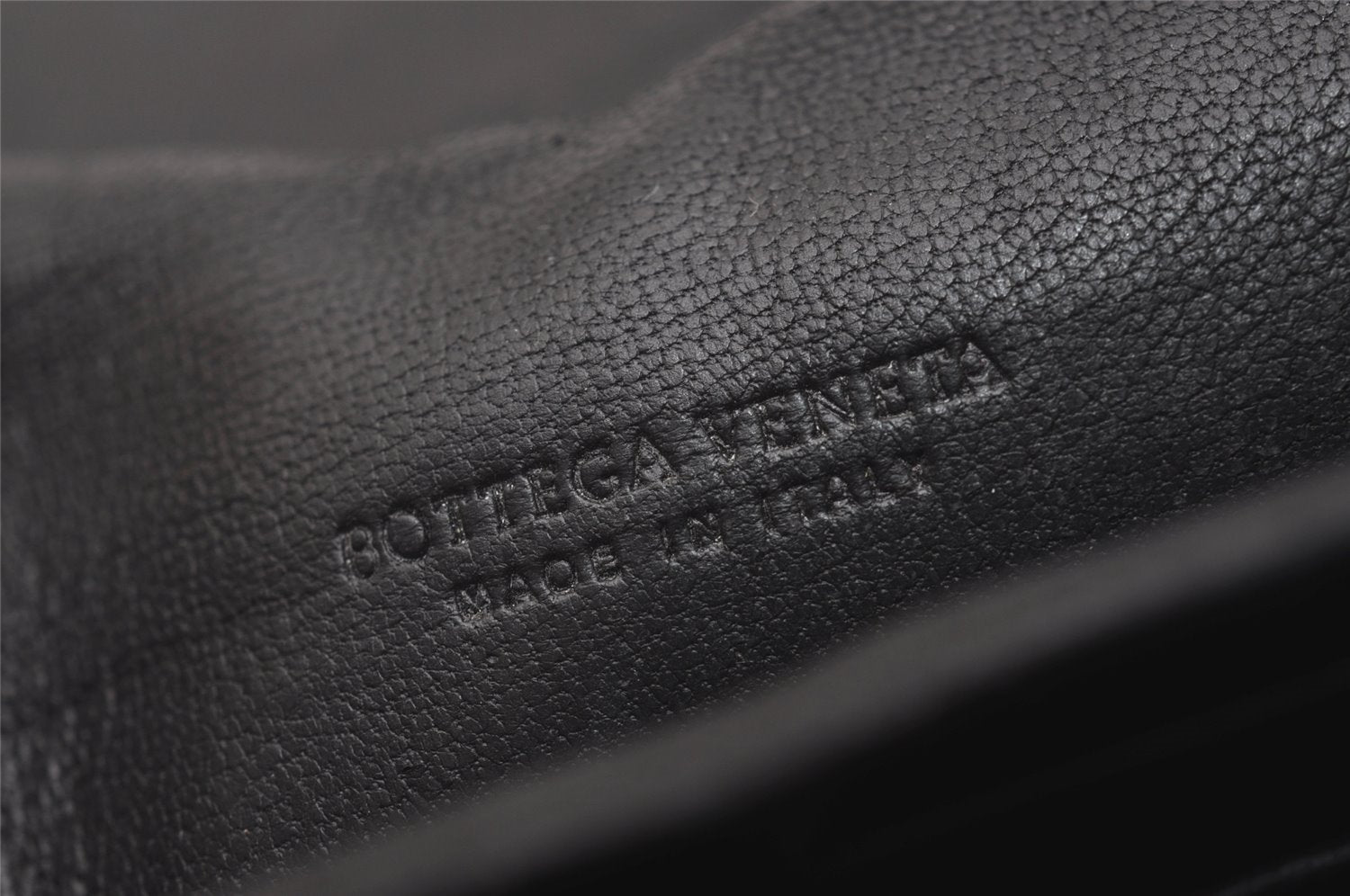 Authentic BOTTEGA VENETA Intrecciato Leather Long Wallet Purse Black 8137I