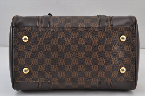 Authentic Louis Vuitton Damier Berkeley Hand Boston Bag Purse N52000 LV 8137J