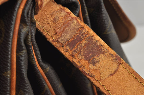 Authentic Louis Vuitton Monogram Saumur 35 Shoulder Cross Bag M42254 LV 8138J