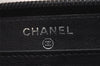 Authentic CHANEL Caviar Skin Vintage CC Logo Long Wallet Purse Black Junk 8140I