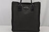 Authentic GUCCI Vintage Shoulder Tote Bag Canvas Leather 91249 Black 8140J