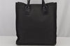 Authentic GUCCI Vintage Shoulder Tote Bag Canvas Leather 91249 Black 8140J