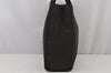 Authentic GUCCI Vintage Shoulder Tote Bag Canvas Leather 91249 Black 8140J