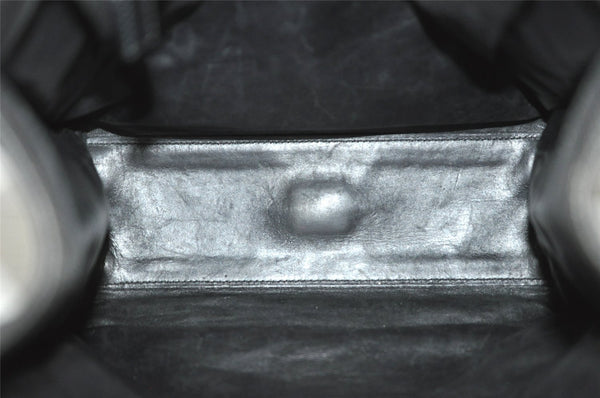 Authentic GUCCI Vintage Shoulder Tote Bag Canvas Leather 91249 Black 8140J