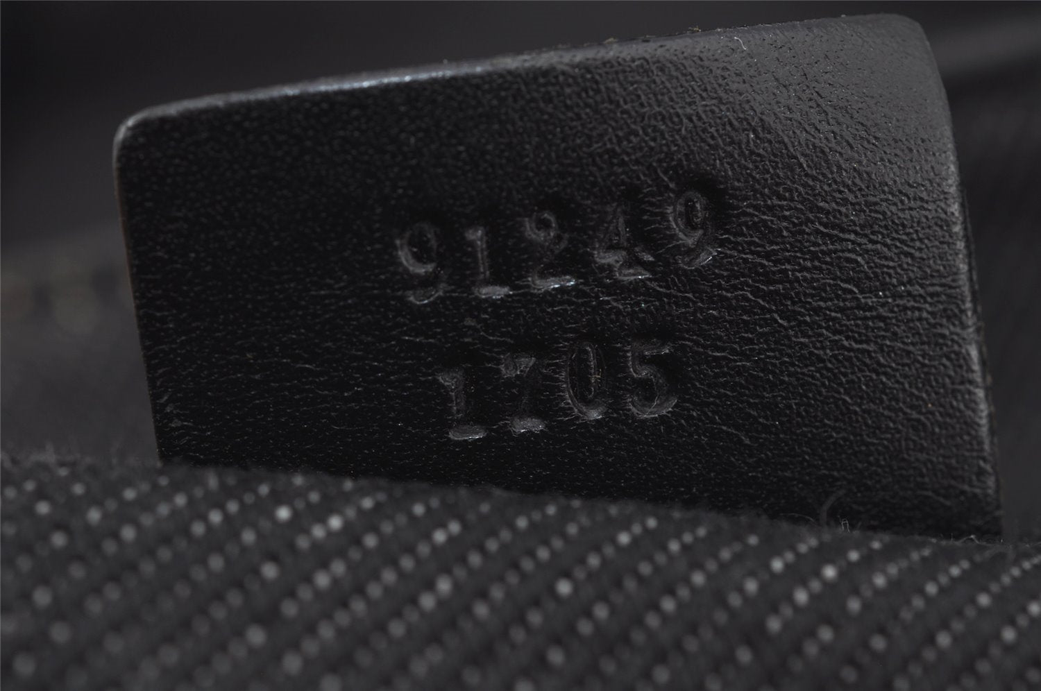 Authentic GUCCI Vintage Shoulder Tote Bag Canvas Leather 91249 Black 8140J