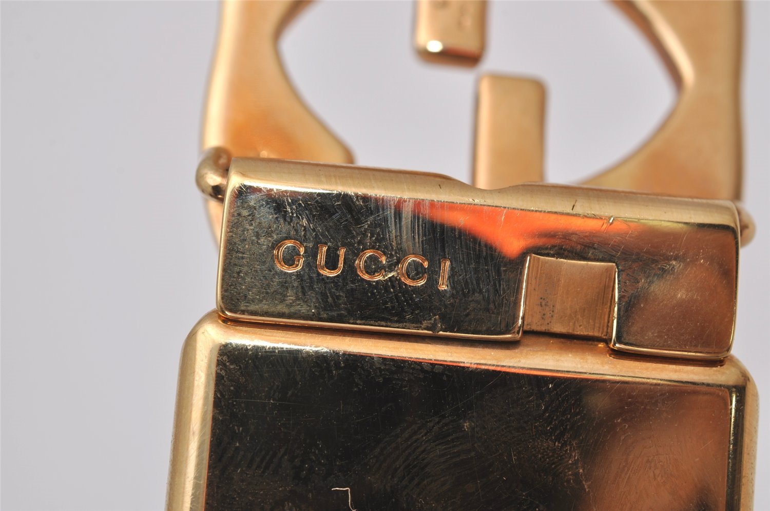 Authentic GUCCI Interlocking G Belt Reversible Leather 25.2-27.2