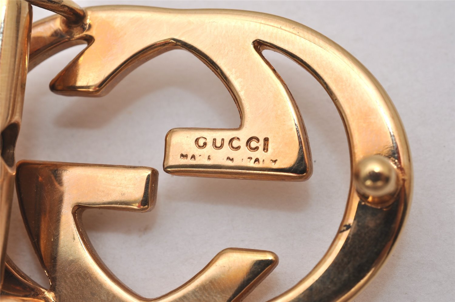 Authentic GUCCI Interlocking G Belt Reversible Leather 25.2-27.2