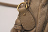 Authentic Chloe Paraty Small 2Way Shoulder Hand Bag Purse Leather Beige 8141J