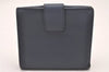 Authentic GUCCI Swing Vintage Bifold Wallet Purse Leather 368233 Blue 8143I