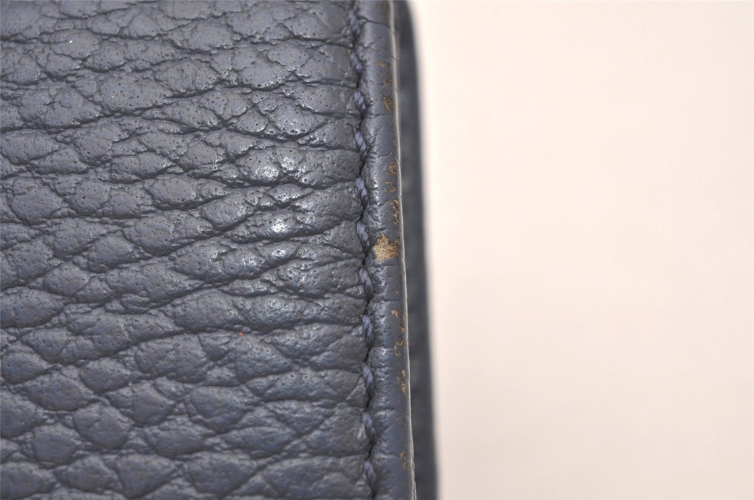 Authentic GUCCI Swing Vintage Bifold Wallet Purse Leather 368233 Blue 8143I