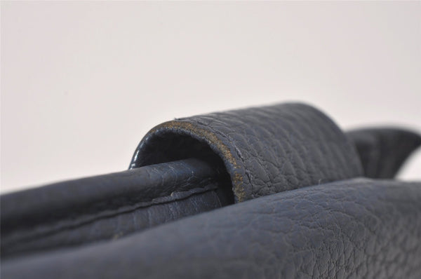 Authentic GUCCI Swing Vintage Bifold Wallet Purse Leather 368233 Blue 8143I