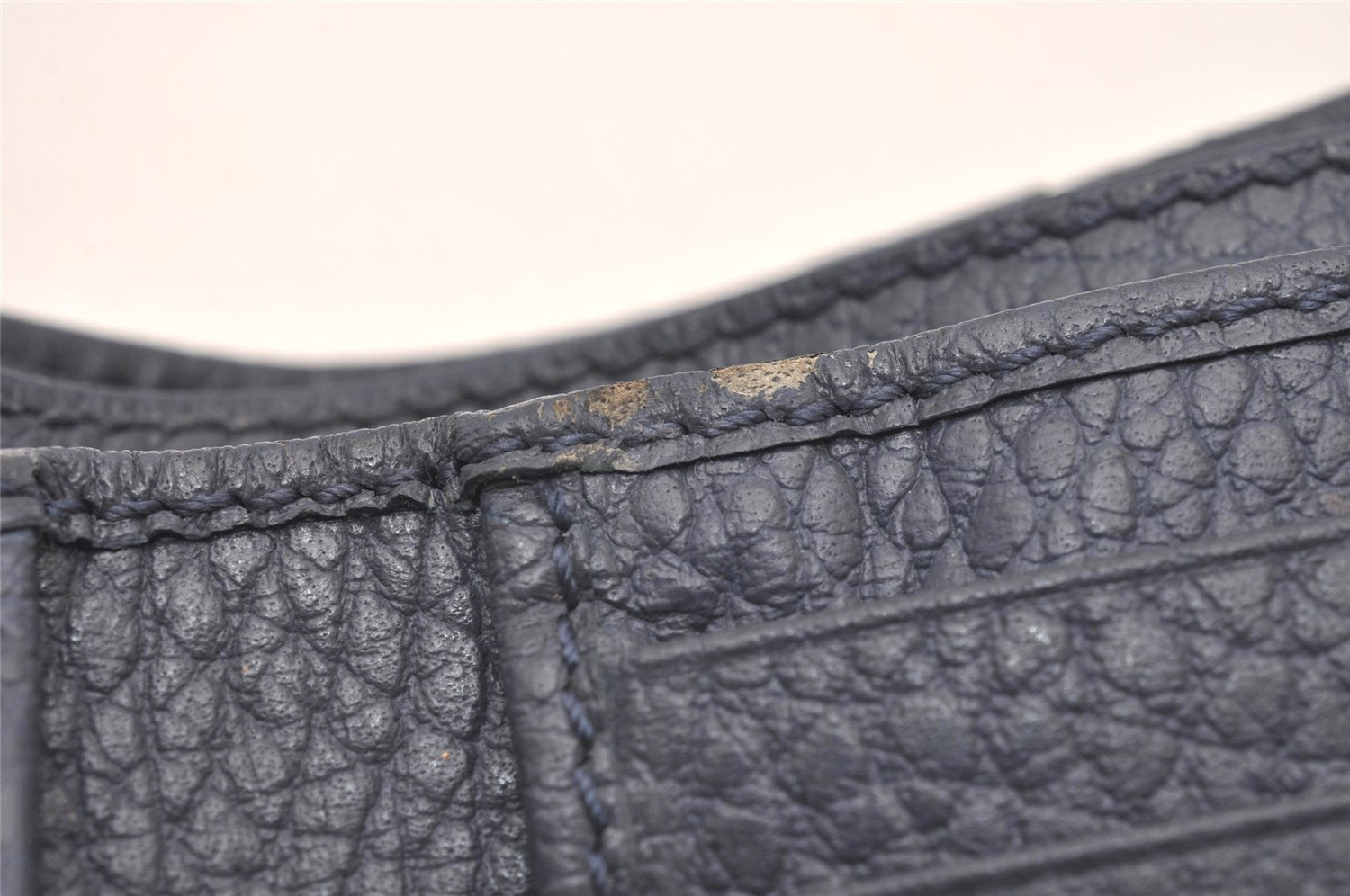 Authentic GUCCI Swing Vintage Bifold Wallet Purse Leather 368233 Blue 8143I