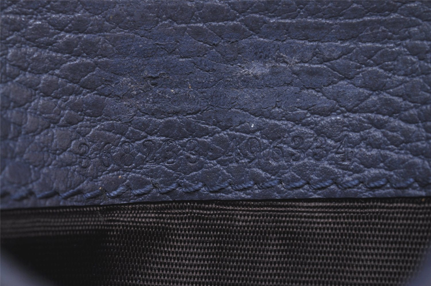 Authentic GUCCI Swing Vintage Bifold Wallet Purse Leather 368233 Blue 8143I