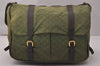 Auth Louis Vuitton Monogram Mini Sac Maman Shoulder Cross Bag M42351 Green 8144J