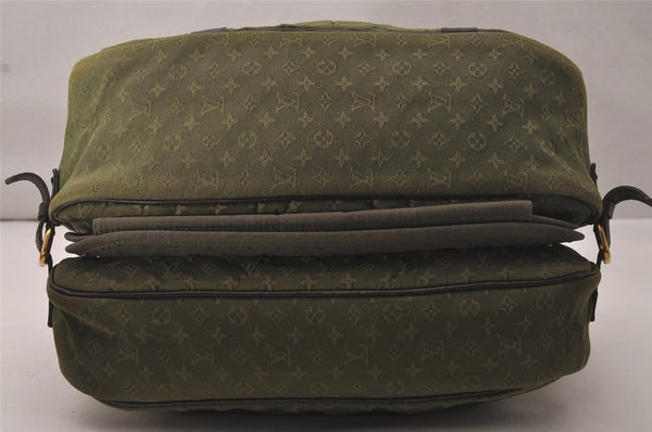 Auth Louis Vuitton Monogram Mini Sac Maman Shoulder Cross Bag M42351 Green 8144J
