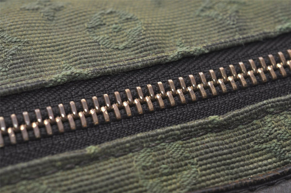 Auth Louis Vuitton Monogram Mini Sac Maman Shoulder Cross Bag M42351 Green 8144J