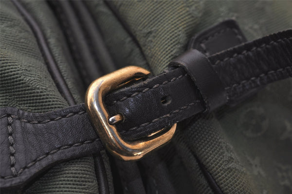 Auth Louis Vuitton Monogram Mini Sac Maman Shoulder Cross Bag M42351 Green 8144J