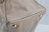 Authentic MIU MIU Vintage Leather 2Way Shoulder Hand Bag Purse Beige 8145I