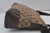 Authentic GUCCI Shoulder Cross Body Bag GG Canvas Leather 114273 Brown 8146J
