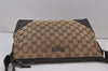 Authentic GUCCI Shoulder Cross Body Bag GG Canvas Leather 114273 Brown 8146J