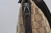 Authentic GUCCI Shoulder Cross Body Bag GG Canvas Leather 114273 Brown 8146J