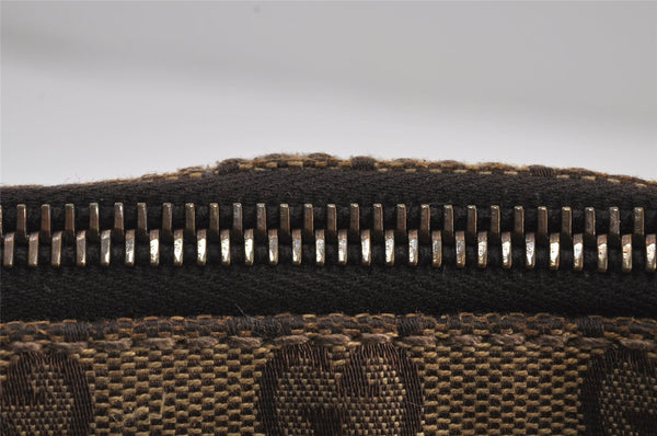 Authentic GUCCI Shoulder Cross Body Bag GG Canvas Leather 114273 Brown 8146J