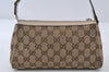 Authentic GUCCI Abbey Shoulder Hand Bag GG Canvas Leather 145750 Brown 8147I