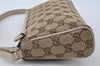 Authentic GUCCI Abbey Shoulder Hand Bag GG Canvas Leather 145750 Brown 8147I