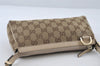 Authentic GUCCI Abbey Shoulder Hand Bag GG Canvas Leather 145750 Brown 8147I