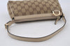 Authentic GUCCI Abbey Shoulder Hand Bag GG Canvas Leather 145750 Brown 8147I