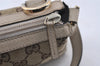 Authentic GUCCI Abbey Shoulder Hand Bag GG Canvas Leather 145750 Brown 8147I