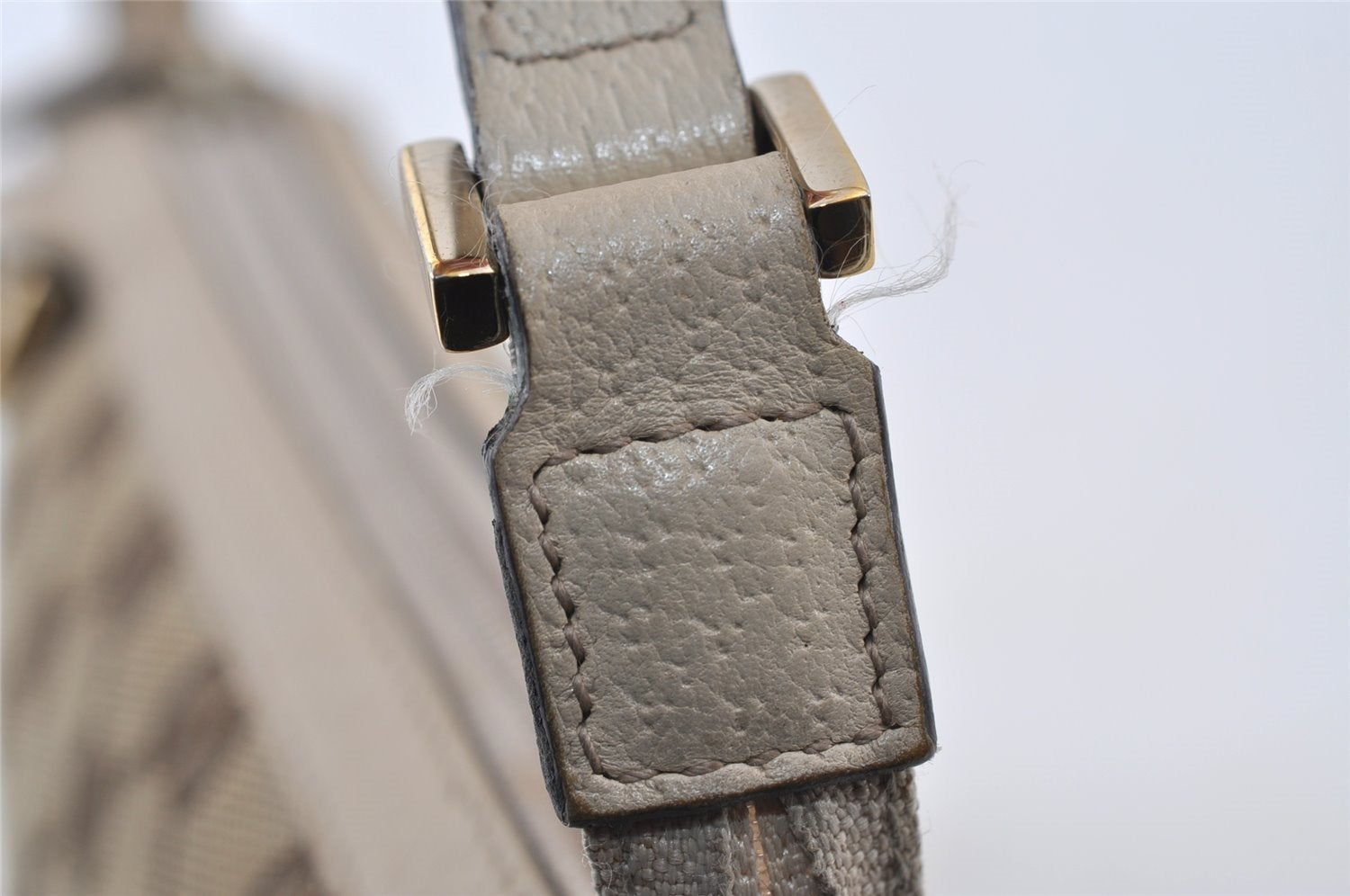 Authentic GUCCI Abbey Shoulder Hand Bag GG Canvas Leather 145750 Brown 8147I