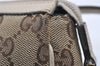 Authentic GUCCI Abbey Shoulder Hand Bag GG Canvas Leather 145750 Brown 8147I
