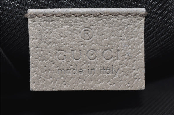 Authentic GUCCI Abbey Shoulder Hand Bag GG Canvas Leather 145750 Brown 8147I