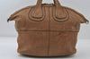 Authentic GIVENCHY Nightingale 2Way Shoulder Hand Tote Bag Leather Brown 8149I