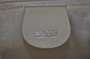 Authentic GUCCI Inletlocking G Drawstring Shoulder Bag Purse Enamel White 8149J