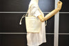 Authentic GUCCI Inletlocking G Drawstring Shoulder Bag Purse Enamel White 8149J